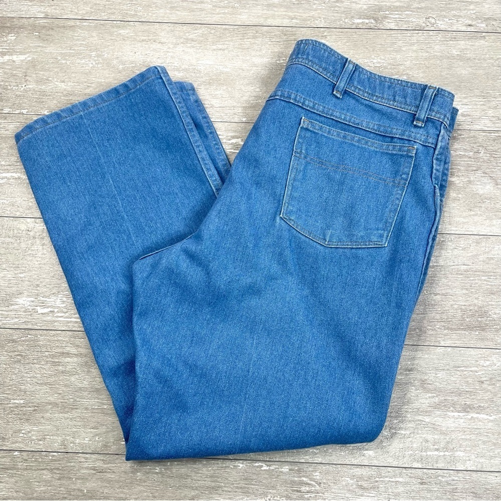 Vintage Wrangler Authentics Mens Blue Denim Relaxed Fit Jeans Size 40 x 30